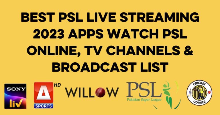 PSL Live Streaming 2023 Free Apps To Watch On Mobile & TV Devices