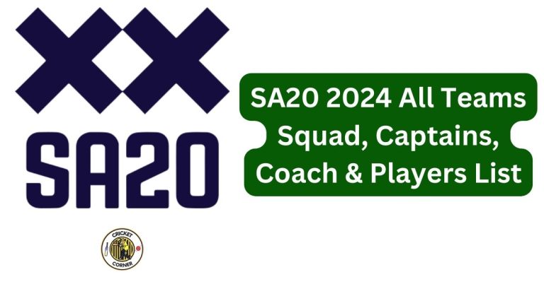 SA20 2024 All Teams Squad, Captains, Coach & Players List
