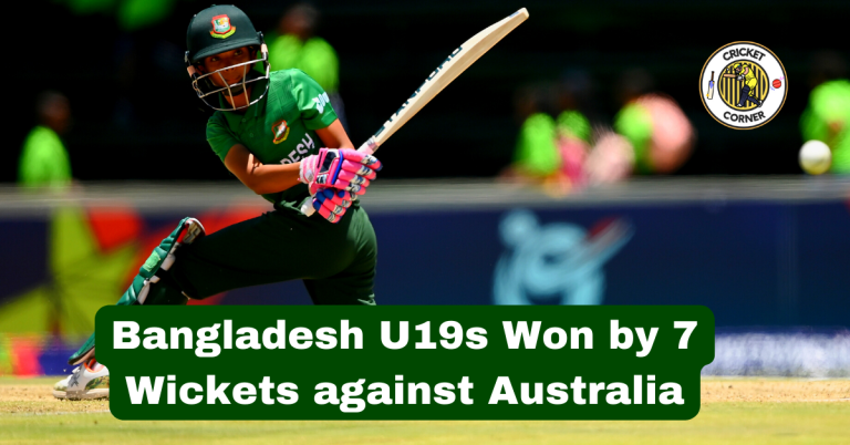 Australia vs Bangladesh, U19 Women’s T20 World Cup 2023 Match Summary