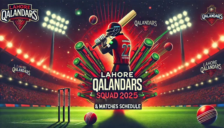 Lahore Qalandars Squad 2025 & Matches Schedule