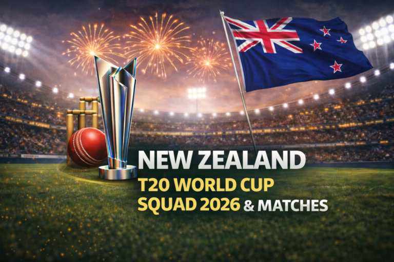 New Zealand T20 World Cup Squad 2026 & Matches Schedule 