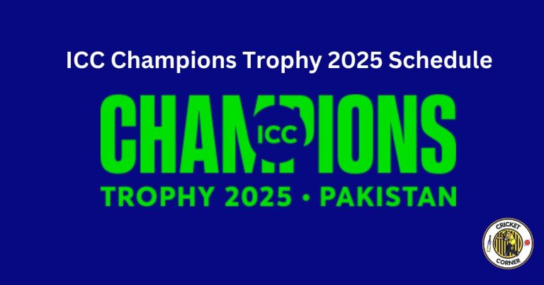 ICC Champions Trophy 2025 Schedule