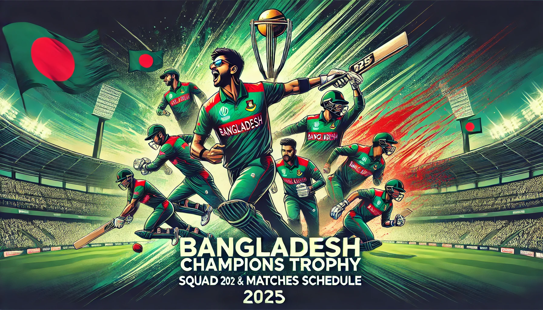 Bangladesh Champions Trophy Squad 2025 & Matches Schedule