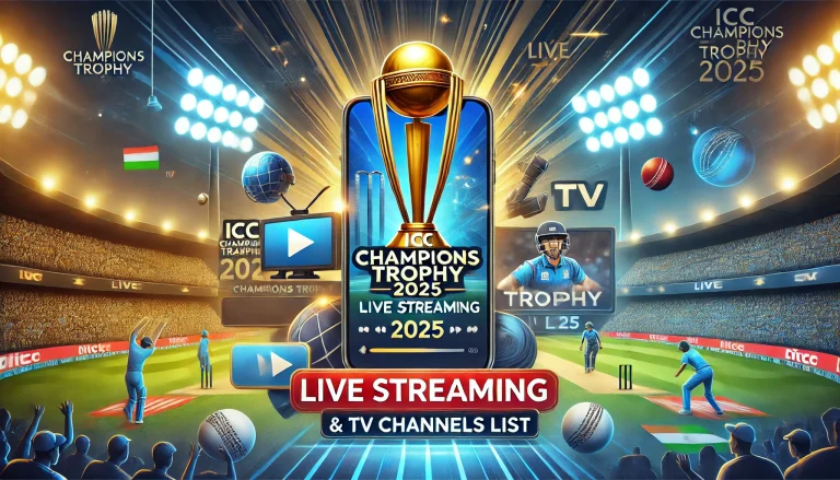 ICC Champions Trophy 2025 Live Streaming & TV Channels List