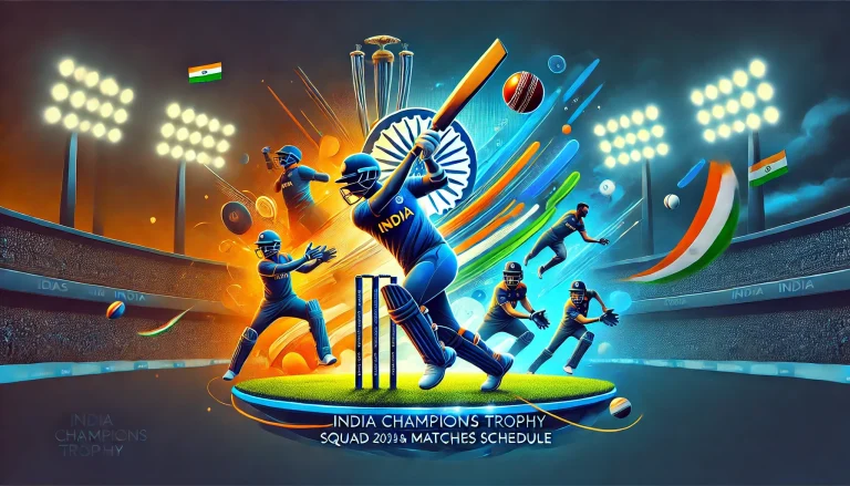 India Champions Trophy Squad 2025 & Matches Schedule