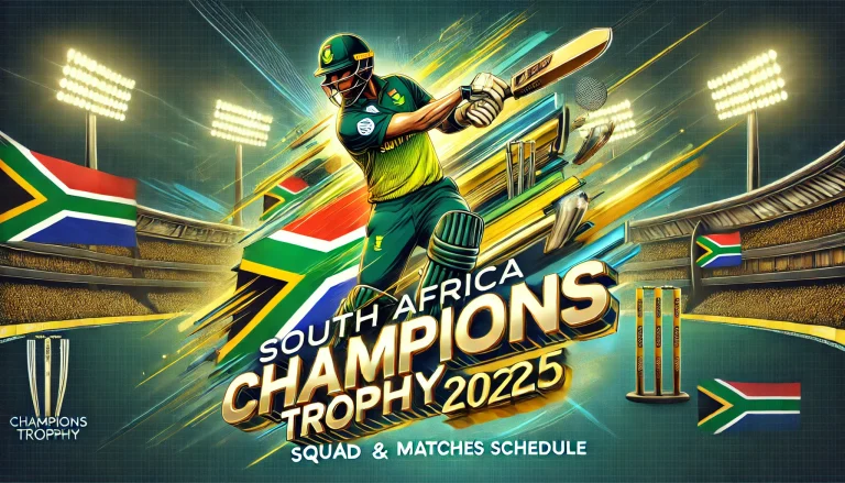 South Africa Champions Trophy Squad 2025 & Matches Schedule